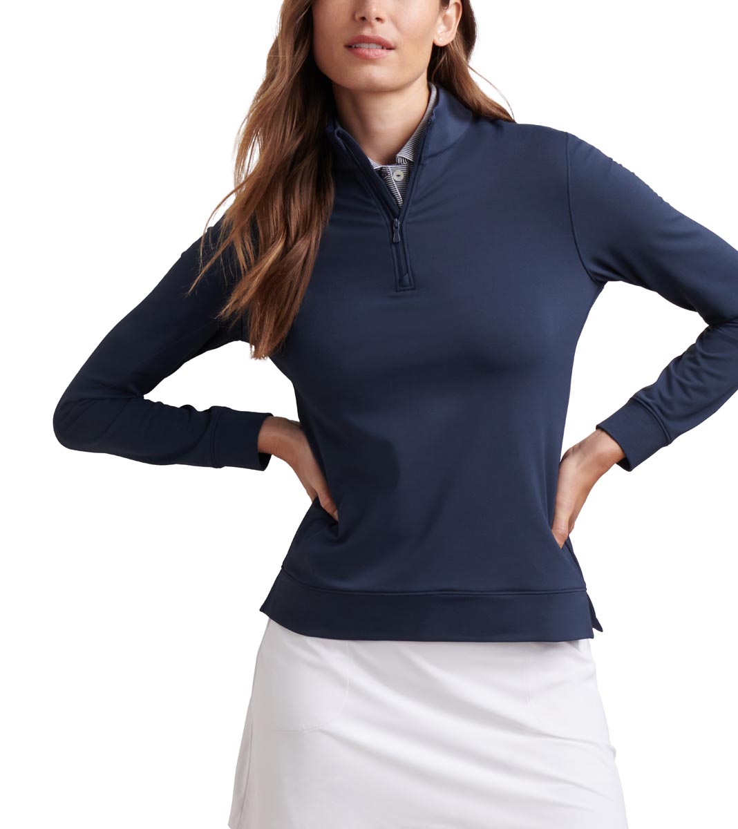 Peter Millar Women's Perth Essential Quarter-Zip Golf Pullovers